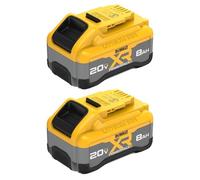 DEWALT 20V MAX XR POWERPACK, Lithium Ion 8 Ah Battery, 2-Pack (DCB2108-2)