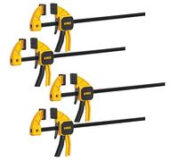 Dewalt 300mm Medium Trigger Clamps X 4 30Cm 12" 90Kg Force - One Handed Clamp