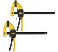 Dewalt 300mm One-Handed Clamp Black 2 Pack (Dwht0-83158)