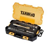 DeWALT 34 Piece Mechanics Tool Set Tooth Ratchet Socket Drive 1/4 IN AND 3/8 IN