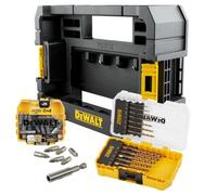 Dewalt 39 Piece Extreme Hss-G Metal Drill Bit Screwdriver Set Tough Case + Caddy