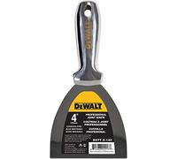 DEWALT 4" All Stainless Steel Joint Knife | One-Piece Premium Polished Metal Putty Blade | 2-404