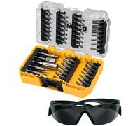 DeWalt 47 Piece Screwdriver Bit Set in Tough Case and Safety Glasses