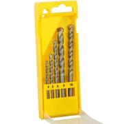 DEWALT 5-Piece Masonry Drill Bit Set Carbide 4-10 mm DT6952-QZ | 5-piece carbide masonry drill bit set 4-10 mm with heat-treated body for drilling into concrete, stone and brick.