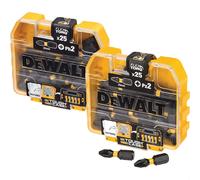 DeWalt 50 Piece Tough Case Torsion Flex Torq Phillips and Pozi Screwdriver Bit Set FREE Magnetic Bit Holder