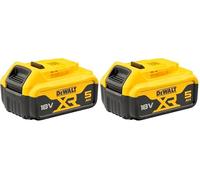 DEWALT 5AH Battery 18V XR, Li-Ion, DCB184-XJ (Pack of 2)