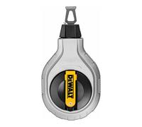DeWALT 6:1 Chalk Reel 30m/100ft line clutch for smooth line release reduced jams extra-large flip cap easy refill 1/4 turn cap provides a secure fit Fitted with a nesting line hook for compact storage