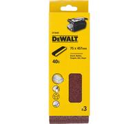 DeWalt 75 X 457mm Sanding Belts 75mm x 457mm 40g Pack of 3