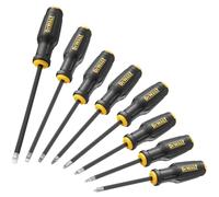 Dewalt MAX FIT® Screwdriver Set, 8 Piece, MAX FIT® Tip Design ensures a Maximum fit in Fasteners and eliminates Stripped Screws
