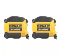 Dewalt 8M Steel Tape Measure, Pack Of 2