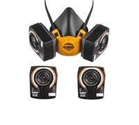 Dewalt A2P3 Half Mask Respirator Face Mask Large With Extra A2P3 Filters