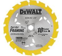 Dewalt Accessories 7-.25in. 18T Portable Construction Blade Carbide Tipped DW3592