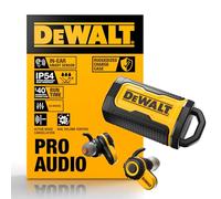 DEWALT Jobsite Pro X-2 ANC True Wireless Earbuds, Improved 38 dB Noise Reduction Rating, Patent Pending Dial Controls, 10-H Runtime (40+ w/Case), 4 Specialized EQ Modes, IP54, Active Noise Cancelling