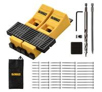 Dewalt Adjustable All In 1 Pro Pocket Hole Jig Angled Drilling Guide Dxpj003E