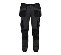 DeWalt Albany grey/black cargo holster pocket slim fit stretch work trousers