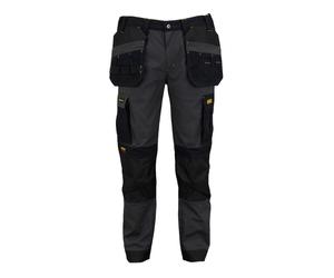 DeWalt Albany grey/black cargo holster pocket slim fit stretch work trousers
