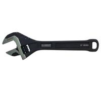 DEWALT All Steel Adjustable Wrench 10in, with Precision Engineered Jaws to facilitate Minimal jaw Movement Between Movable and Fixed Jaws for Precise adjustments.