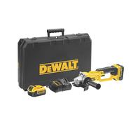 DeWalt Angle Grinder Cordless 18V 2x4Ah Li-ion DCG412M2-GB Compact 125mm