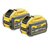 Dewalt Battery 18 V XR Flex Volt - Replacement Battery DCB547 Backwards Compatible for Both 54 V and 18 V Battery Tools - Pack of 2