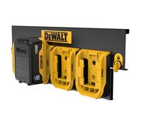 DEWALT Battery Organizer, Holds up to 4 Batteries, Mount Rail, Workshop Storage System Compatible (DWST82819)