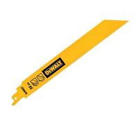 DEWALT Bi-Metal 1in High Metal Reciprocating Blade 228mm x 14 TPI (Pack 5) DEWD