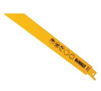 DeWalt DT2353-QZ Bi Metal Sabre Blade Fast Cut in Metal and Sheet Metal 203mm Pack of 5