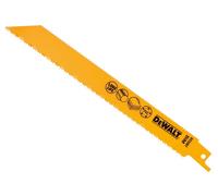 DEWALT Bi-Metal Reciprocating Blade for Plastic & Pipes 203mm (Pack 5) DEWDT238