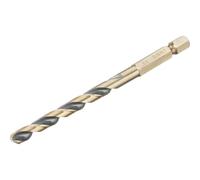 DeWalt Black and Gold Hex Impact HSS Drill Bit 6mm Pack of 1