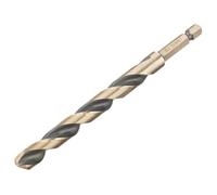 DeWalt Black and Gold Hex Impact HSS Drill Bit 10mm Pack of 1