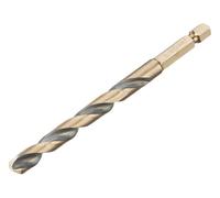 DeWalt Black and Gold Hex Impact HSS Drill Bit 8mm Pack of 1