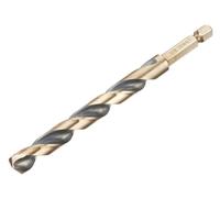 DeWalt Black and Gold Hex Impact HSS Drill Bit 9.5mm Pack of 1