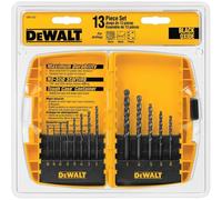 DEWALT Black Oxide Drill Bit Set with Pilot Point, 13-Piece (DW1163)