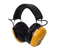 DEWALT Bluetooth Rechargeable Hearing Protection, Black/Yellow, Adjustable Headband, NRR 25