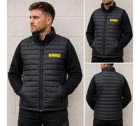 Dewalt Bodywarmer Black Gillet Jacket Yellow Logo Stitched - L Large