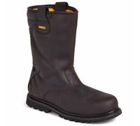 Dewalt BROWN Welted Rigger Boot- Safety Boots Steel Toe Cap & Midsole Leather