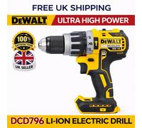 DeWalt Brushless Compact Combi Hammer Drill 18V XR DCD796N Bare Unit