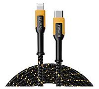 DeWALT Charging Cable USB-C Male Apple Lightning 1.2 m Black, Yellow