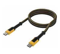 DEWALT USB C to USB C FAST Charger (Max Output 100W) Reinforced Charging Cable 1.2 meters (4ft) Reinforced Kevlar® (withstands repeated bending and flexing) For Extra Long Life Span