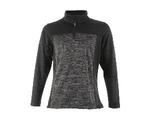 DeWalt Charlotte Ladies Quarter Zip Grey/Black 8 Size: 8, Colour: Grey 8