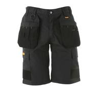 DeWalt Mens Grey Rip Stop Cargo Holster Pocket Work Shorts Double Stitched Pro