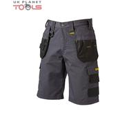 DeWalt Cheverley Lightweight Grey Polycotton Holster Work Shorts Waist 30"
