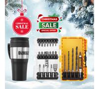 DeWalt Christmas Set Flask And Screwdriver Bit Set Stocking Bit Xmas Idea