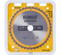 DEWALT DT1953-QZ CONSTRUCTION 216mm x 30mm 40T Circular Saw Blade