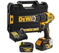 DEWALT Combi Drill 18V XR Brushless Compact 2 x 4.0Ah, Yellow/Black (DCD709M2T)