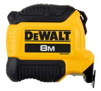 DeWALT Compact Series Tape Measure 8m (Width 28mm) (Metric Only) 3m of extended reach allows easy one person work finger brake for ultimate blade control Accuracy: EC Class II