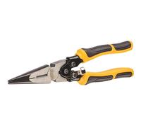 Dewalt Compound Action Long Nose Pliers 190mm. with Induction Hardened Cutting Blades for Strength and Durability.