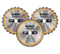 DeWalt DT1963-QZ 250 x 30mm 24T/48T Construction Circular Saw Blade (Pack of 3)