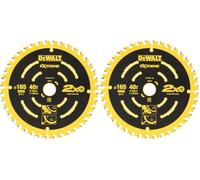 DEWALT Corded Extreme Framing Blade 165mm Range, DT10301-QZ 40, Carbide, Wood (Pack of 2)