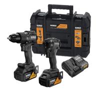 DeWalt Cordless Impact Driver and Impact Driver, 18V, with 2 5Ah Batteries, Quick Charger, T-STAK Box, McLaren Special Edition