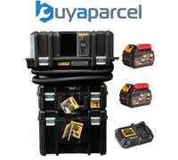 Dewalt Cordless XR FLexvolt M-Class Wet Dry Vacuum x2 TStak Cases x2 6ah Kit